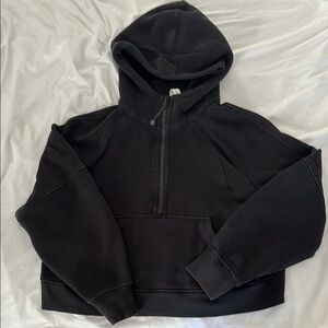 Lululemon Athletica Black Scuba Half-Zip hoodie